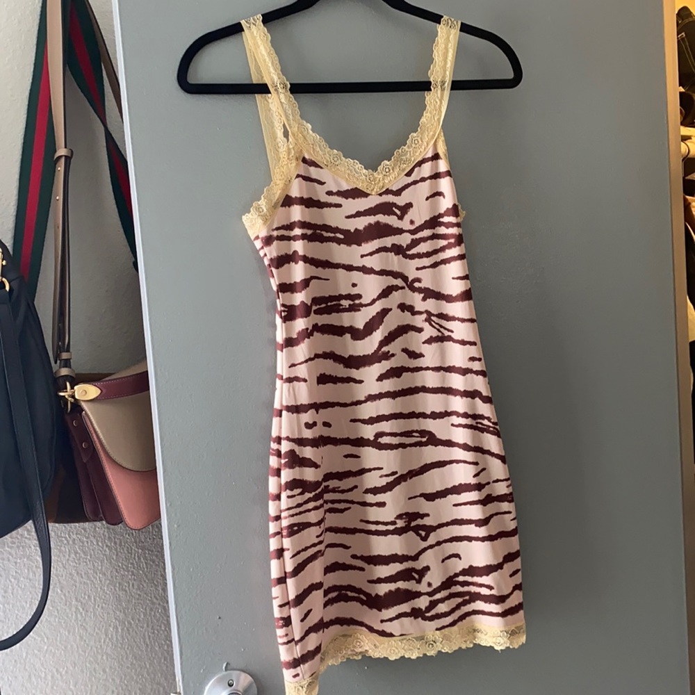 Zebra print mini dress!